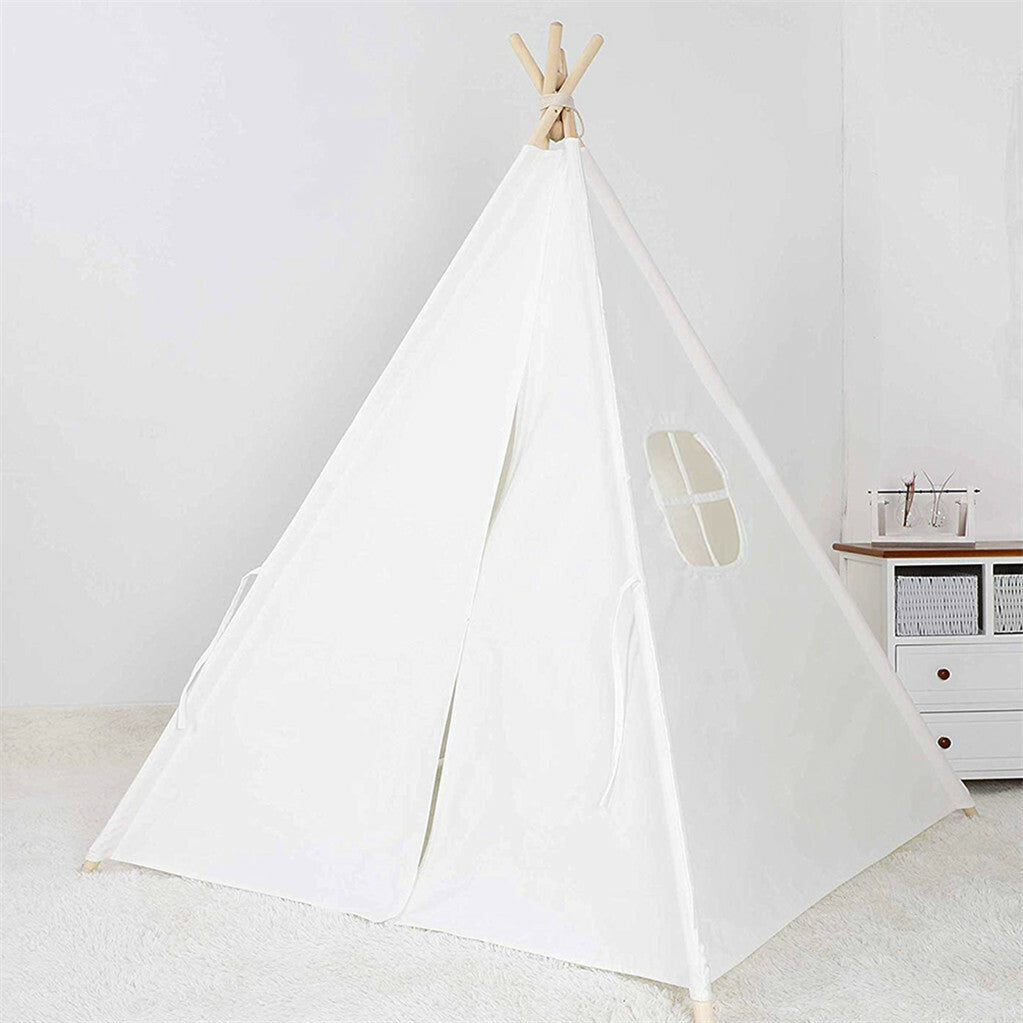 Tents: Folding Kids Tent Wigwam Teepee Childrens Play House Indoor Outdoor Girls Boys