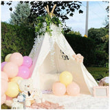 Tents: Folding Kids Tent Wigwam Teepee Childrens Play House Indoor Outdoor Girls Boys