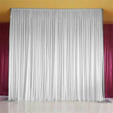 Other Wedding Decorations: 10ft Silk White Backdrop Drapes Curtain Wedding Ceremony Party Home Window Decor