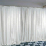 Other Wedding Decorations: 10ft Silk White Backdrop Drapes Curtain Wedding Ceremony Party Home Window Decor