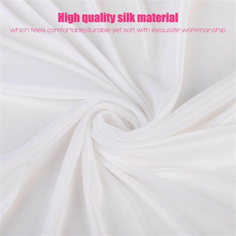 Other Wedding Decorations: 10ft Silk White Backdrop Drapes Curtain Wedding Ceremony Party Home Window Decor