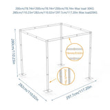 Other Wedding Decorations: Heavy Duty 3×3 m Wedding Canopy Frame for Outdoor Chuppah and Mandap Setup
