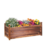 Gardening Accessories: Fin Rot-Resistant Wood Modular Raised Garden Bed Outdoor Elevated Herb Planter Box