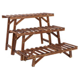 Gardening Accessories: 3pcs Plant Stand Flower Step Bench Rack Herb Storage Shelf Garden Indoor Outdoor