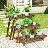 Gardening Accessories: 3pcs Plant Stand Flower Step Bench Rack Herb Storage Shelf Garden Indoor Outdoor
