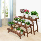 Gardening Accessories: 3pcs Plant Stand Flower Step Bench Rack Herb Storage Shelf Garden Indoor Outdoor