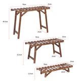 Gardening Accessories: 3pcs Plant Stand Flower Step Bench Rack Herb Storage Shelf Garden Indoor Outdoor