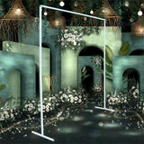 Other Wedding Decorations: 3x3M Square Wedding Arch Stand Metal Wedding Backdrop Decor White Flower Stand
