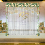 Other Wedding Decorations: 3x3M Square Wedding Arch Stand Metal Wedding Backdrop Decor White Flower Stand