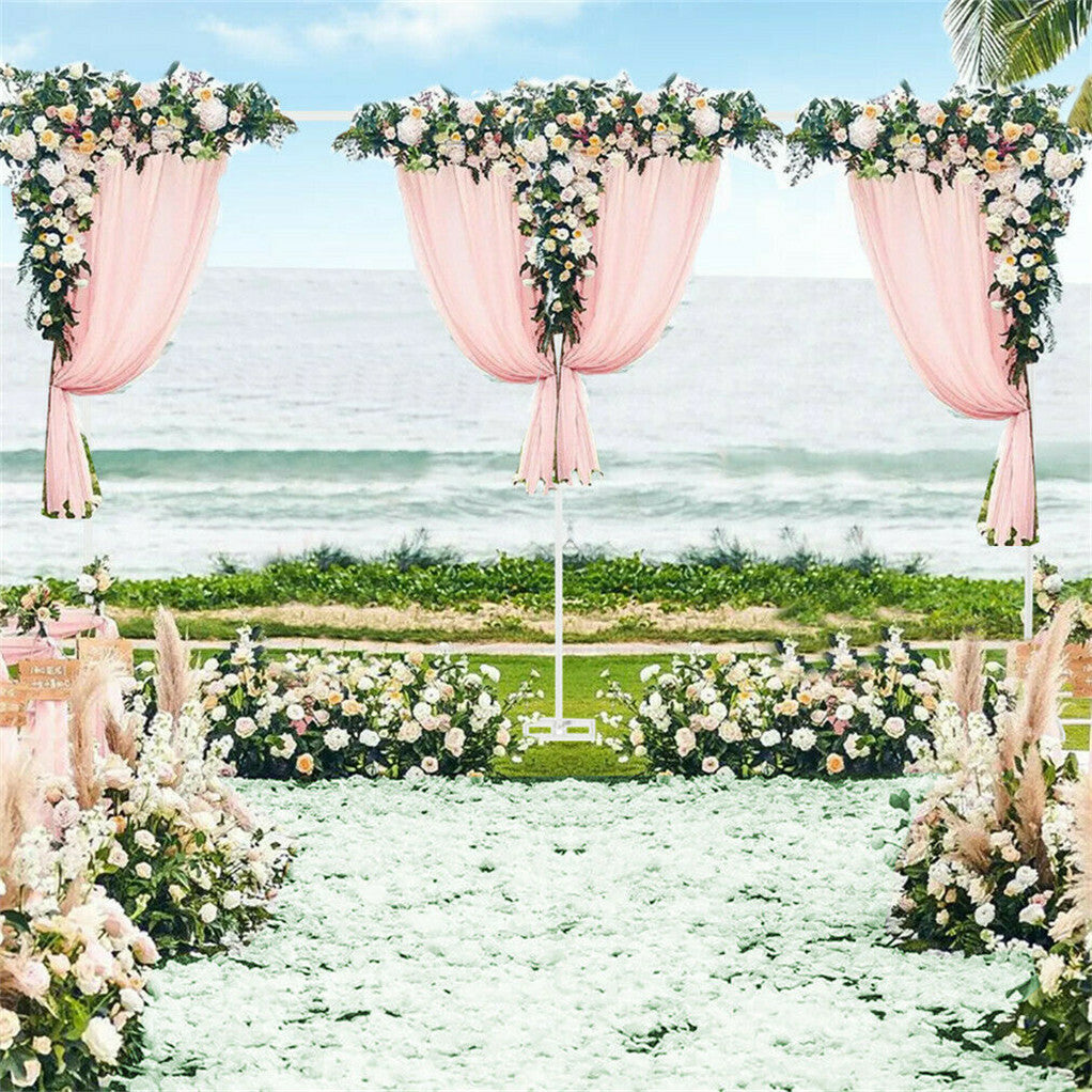 Other Wedding Decorations: 3M*6M Telescopic Wedding Backdrop Stand Balloon Curtain Hanging Pipe Background