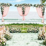 Other Wedding Decorations: 3M*6M Telescopic Wedding Backdrop Stand Balloon Curtain Hanging Pipe Background