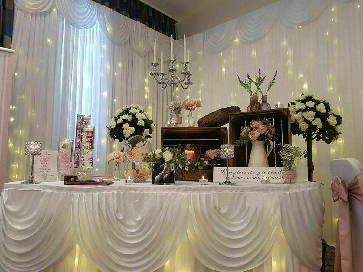 Other Wedding Decorations: 3M*6M Telescopic Wedding Backdrop Stand Balloon Curtain Hanging Pipe Background
