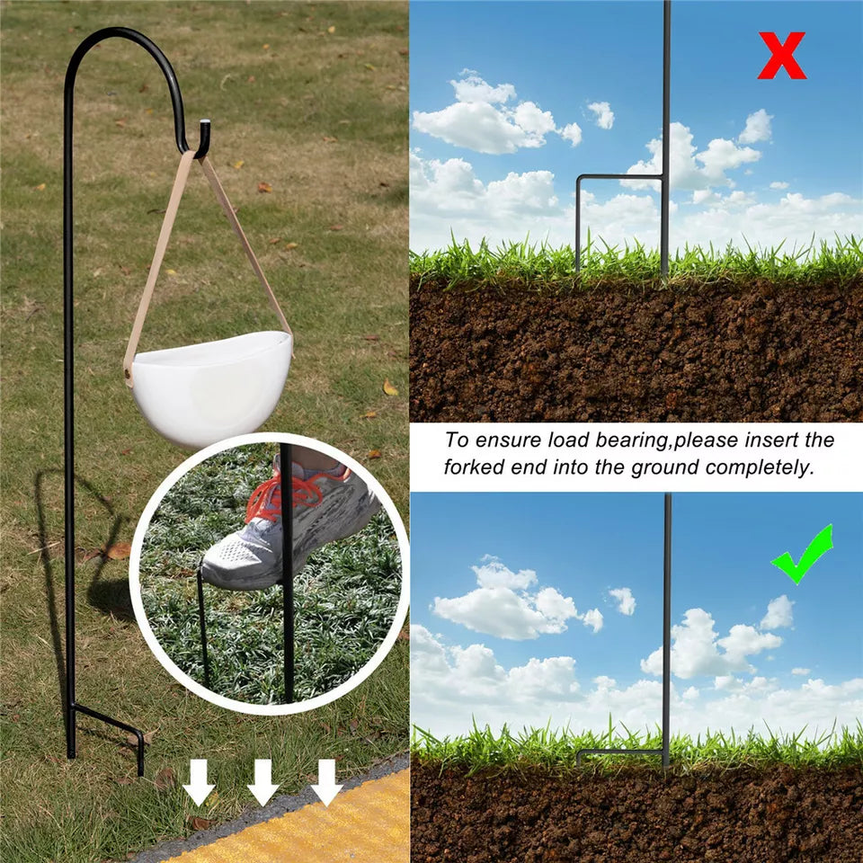 Other Wedding Decorations: Set of 8 Anti-Wind Shepherd Hooks for Garden and Wedding Decorations