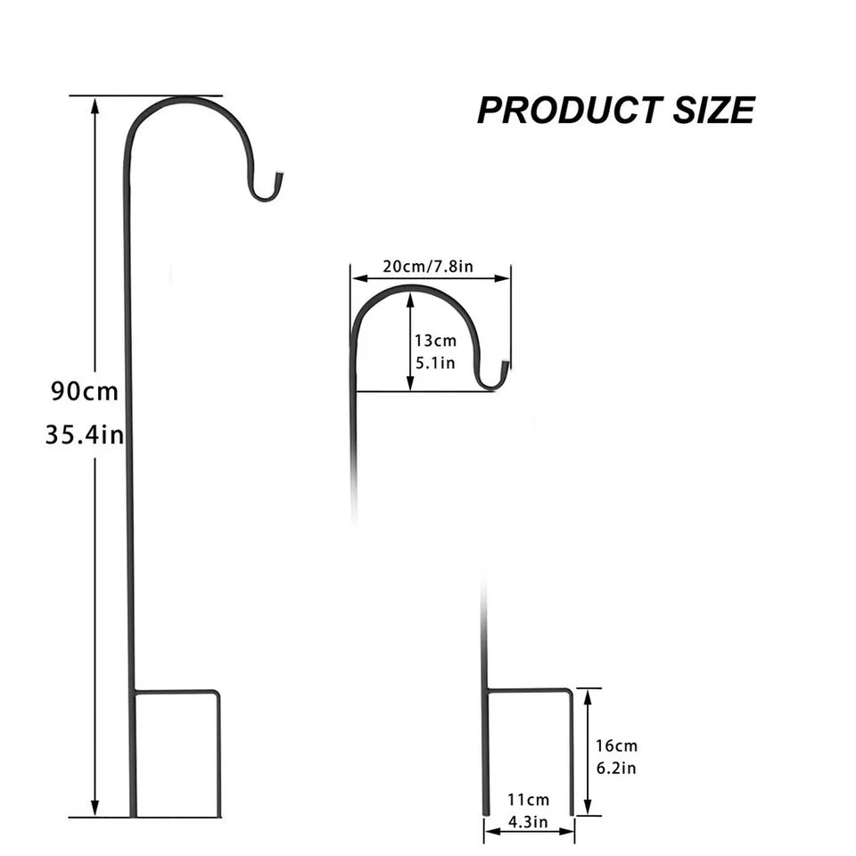 Other Wedding Decorations: Set of 8 Anti-Wind Shepherd Hooks for Garden and Wedding Decorations