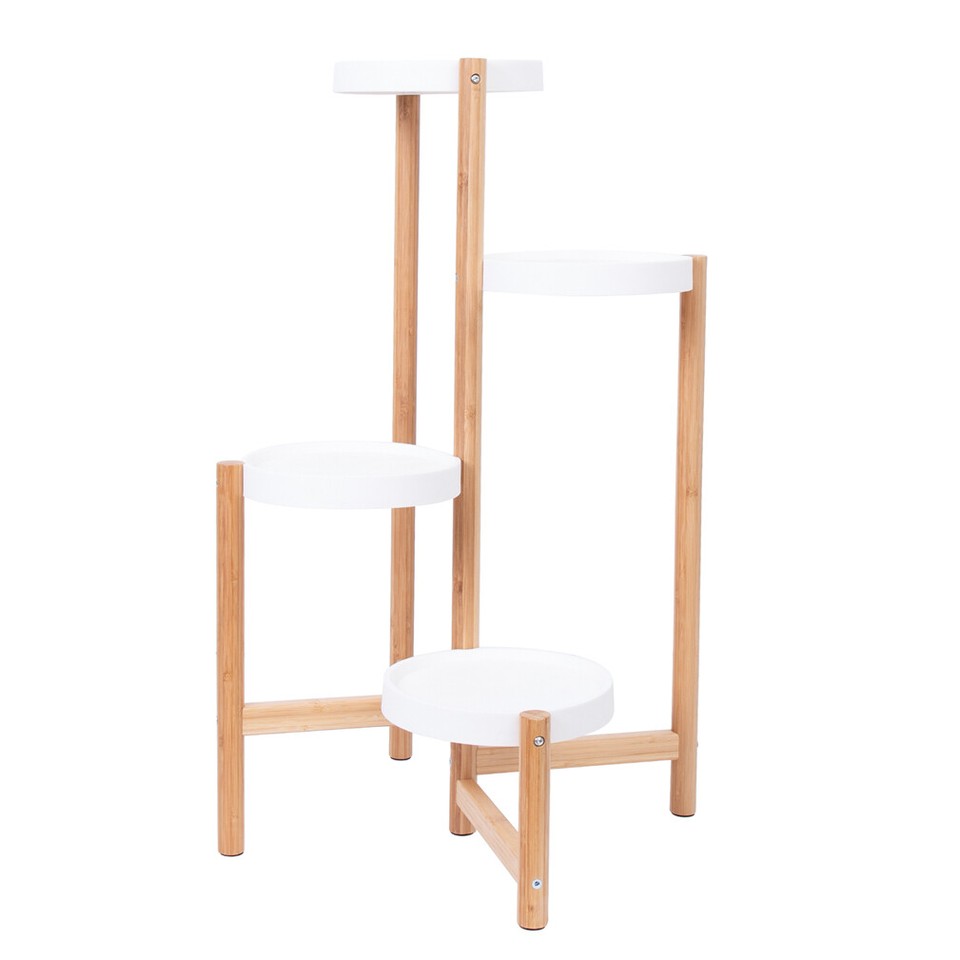 Gardening Accessories: 4-Tier Plant Stand Corner Flower Pot Holder