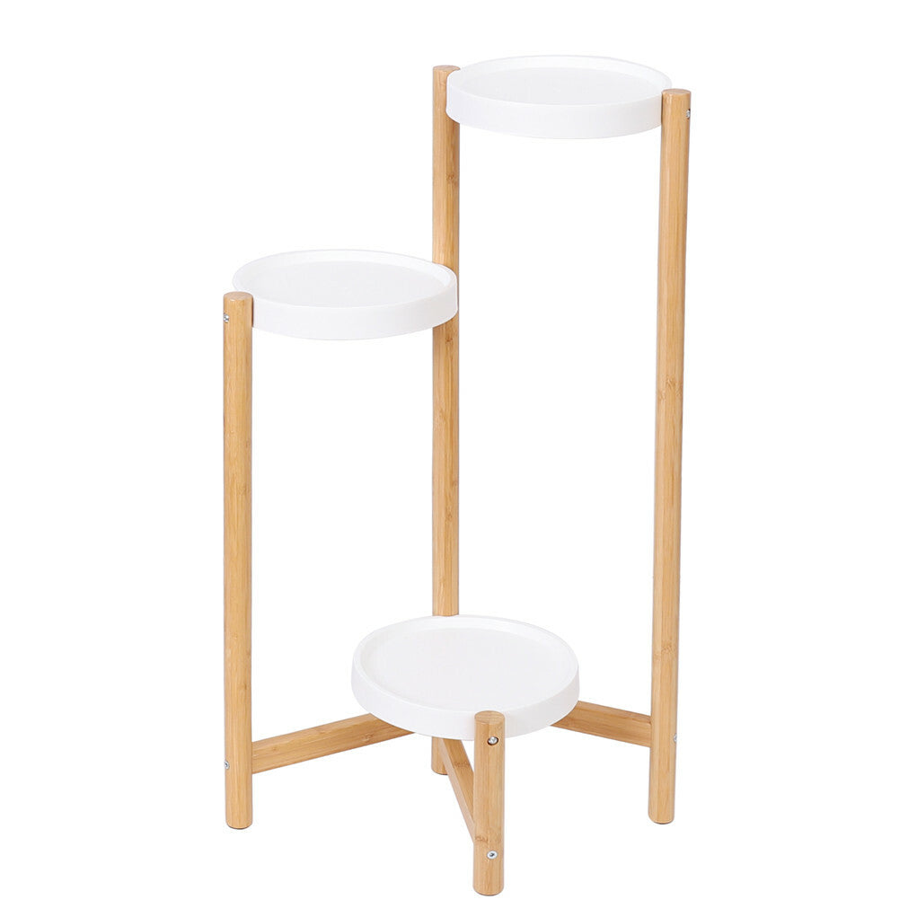 Gardening Accessories: 3 Tier Bamboo Plant Stand