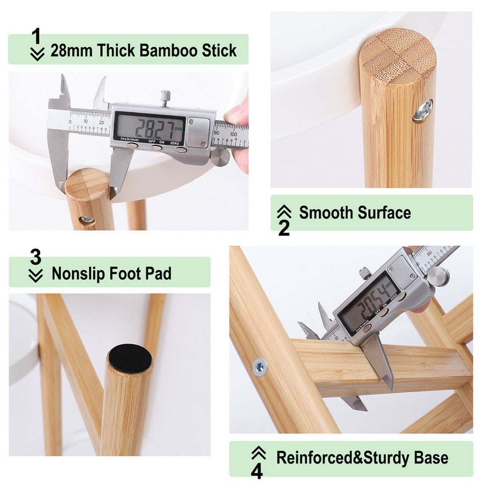 Gardening Accessories: 3 Tier Bamboo Plant Stand