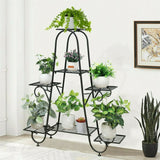 Gardening Accessories: Stable 7 Tier Metal Plant Stand Flower Pot Rack Display Holder Shelf Home Garden