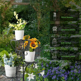 Gardening Accessories: 4-Tier Heavy Duty Plant Potted Stand Flower Planters Display Rack Outdoor Indoor