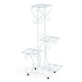 Gardening Accessories: Practical Plant Stand Wrought Iron Flower Pot Holder Corner Plant Shelf Organize