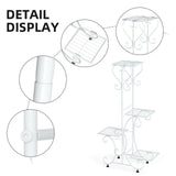 Gardening Accessories: Practical Plant Stand Wrought Iron Flower Pot Holder Corner Plant Shelf Organize