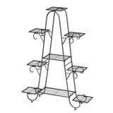 Pots, Planters & Accessories: Oversized Metal Plant Stand with 9-Tier Flower Display Shelves