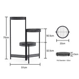 Gardening Accessories: Premium Quality Black Metal Plant Stand