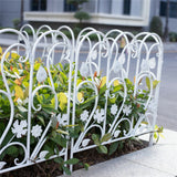 Garden Beds & Planters: 5PCS Decorative Garden Fence Folding Patio Fences Rustproof 59.5x62cm Landscape