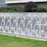 Garden Beds & Planters: 5PCS Decorative Garden Fence Folding Patio Fences Rustproof 59.5x62cm Landscape