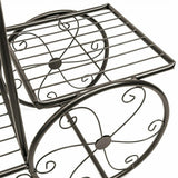 Gardening Accessories: 6 Tiers Garden Cart Stand & Flower Pot Plant Holder Display Rack Parisian Style
