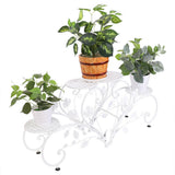 Gardening Accessories: Outdoor Indoor Metal Flower Pots Planter Plant Stands Garden Shelf Racks