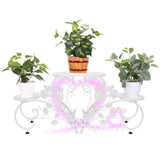 Gardening Accessories: Outdoor Indoor Metal Flower Pots Planter Plant Stands Garden Shelf Racks