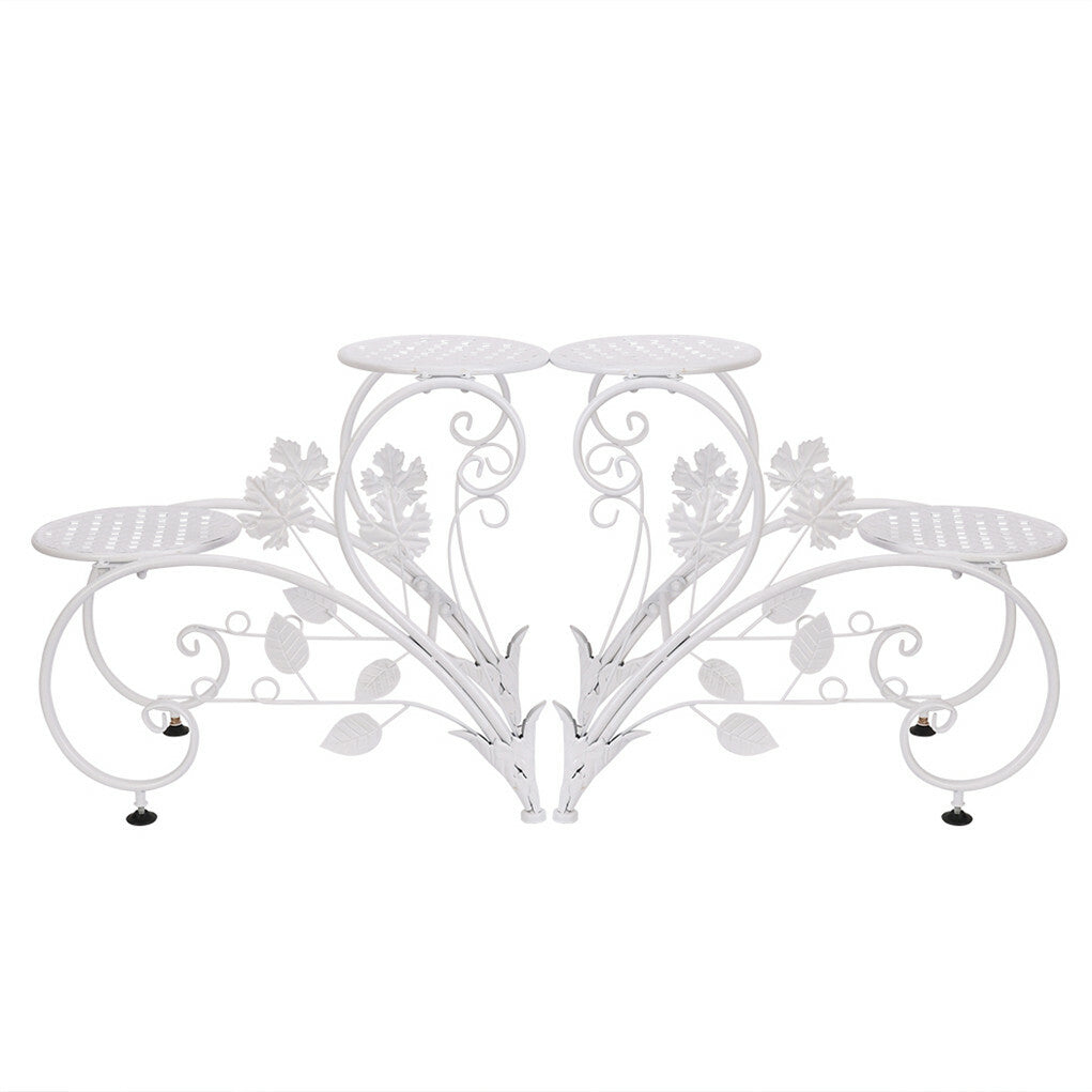 Gardening Accessories: Outdoor Indoor Metal Flower Pots Planter Plant Stands Garden Shelf Racks