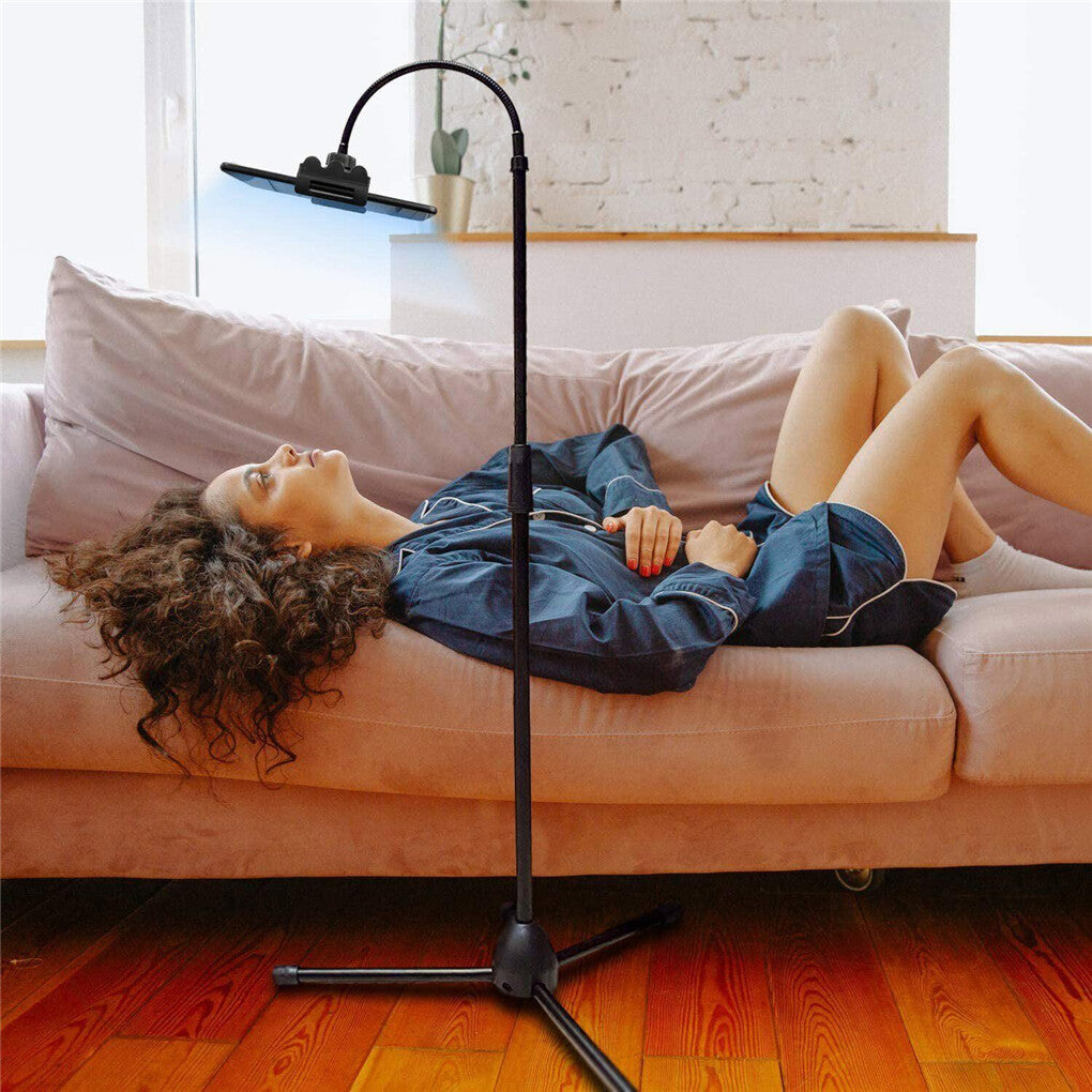 Camera Accessories: Universal Tripod Floor Stand Holder Adjustable Gooseneck For iPad iPhone Tablet