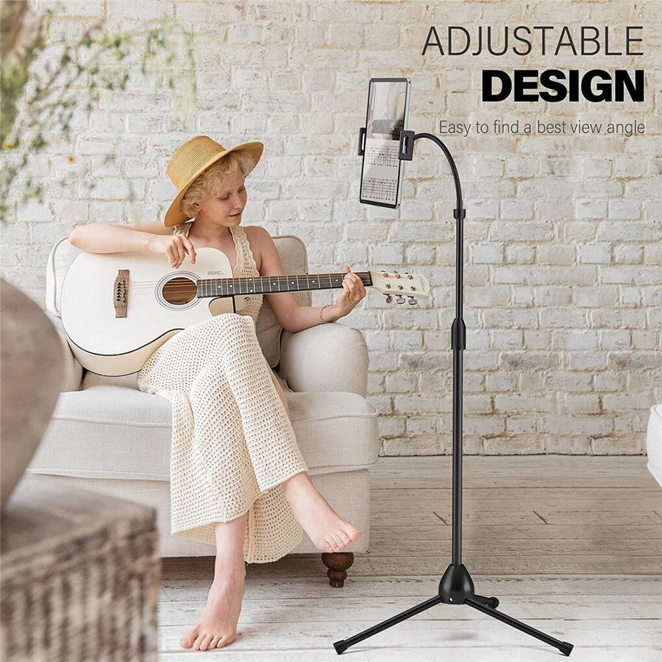 Camera Accessories: Universal Tripod Floor Stand Holder Adjustable Gooseneck For iPad iPhone Tablet