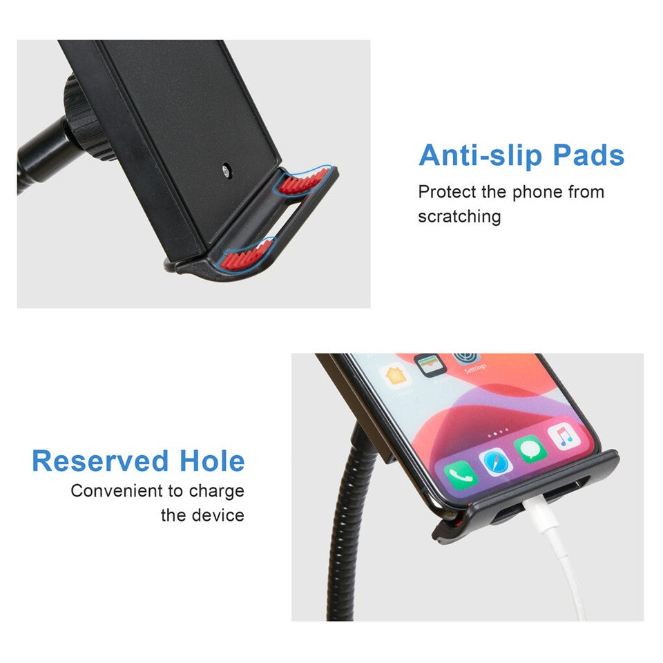 Camera Accessories: Universal Tripod Floor Stand Holder Adjustable Gooseneck For iPad iPhone Tablet