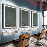 Mirrors: 900*700MM Dimmable LED Bathroom Mirror Antifog Wall Mounted Vanity Makeup Mirror
