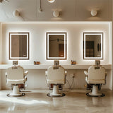 Mirrors: 900*700MM Dimmable LED Bathroom Mirror Antifog Wall Mounted Vanity Makeup Mirror