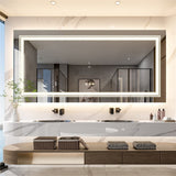 Mirrors: Anti-Fog LED Bathroom Mirror with 2-Way Mount