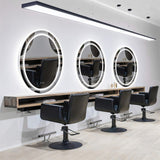 Mirrors: 80CM Oval Backlit+Front LED Bathroom Mirror Dimmable Shatter-Proof Vanity Mirror