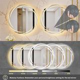 Mirrors: Round LED Anti-Fog Backlit Bathroom Mirror