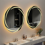 Mirrors: Round LED Anti-Fog Backlit Bathroom Mirror