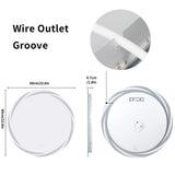 Mirrors: Round LED Anti-Fog Backlit Bathroom Mirror