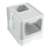 Cat Litter: Self-Cleaning Hooded Cat Litter Box Enclosed Large Kitty Toilet Box Tray Refills
