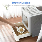 Cat Litter: Self-Cleaning Hooded Cat Litter Box Enclosed Large Kitty Toilet Box Tray Refills