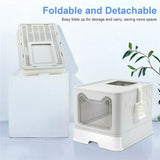 Cat Litter: Self-Cleaning Hooded Cat Litter Box Enclosed Large Kitty Toilet Box Tray Refills