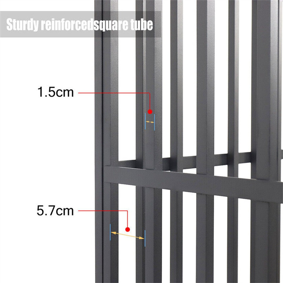 Small Animal Habitats & Cages: Heavy Duty Dog Cage with Lock & Bottom Tray