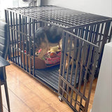 Dog Playpens & Gates: Heavy Duty Dog Cage with Lock & Bottom Tray