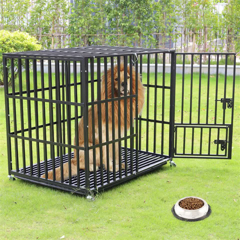 Heavy Duty Dog Cage with Lock & Bottom Tray XXL