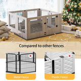 Dog Playpens & Gates: Fin Xl Safest Tempered Glass Dog Whelping Pen Box Shatter-Proof Playpen Exercise Box